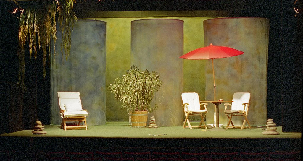 Bühnenbild für 'Morgen vor fünf Jahren' von Herbert Meier, Uraufführung 2005